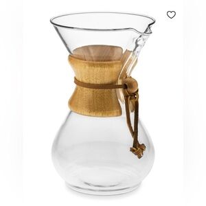Chemex Pour Over Coffee Maker Glass Wood NEW